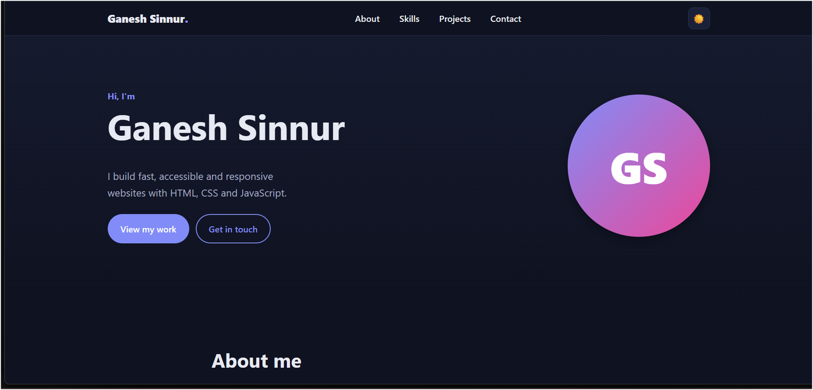Building a Professional Portfolio Website: My Project Experience